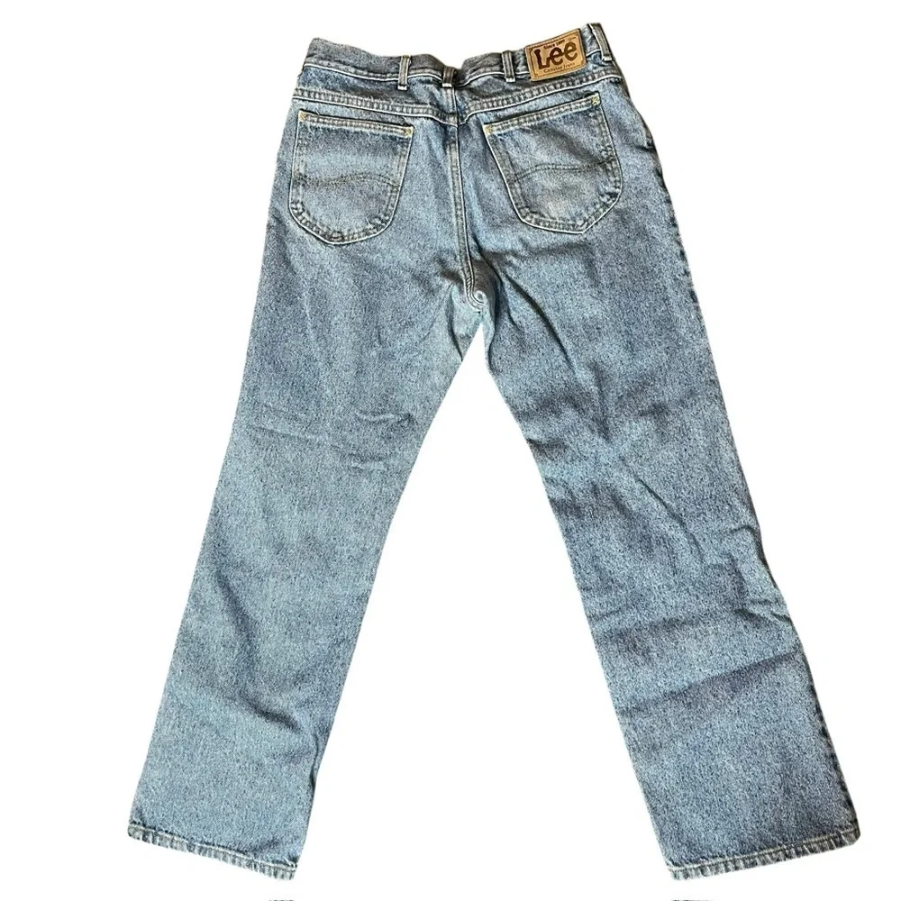 Vintage Lee Union Made High Waisted Straight Jeans with Classic Fit